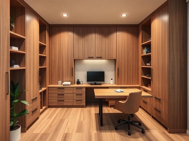 Домашній офіс із системою зберігання